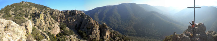 panoràmica des del cim del Roc Ponent